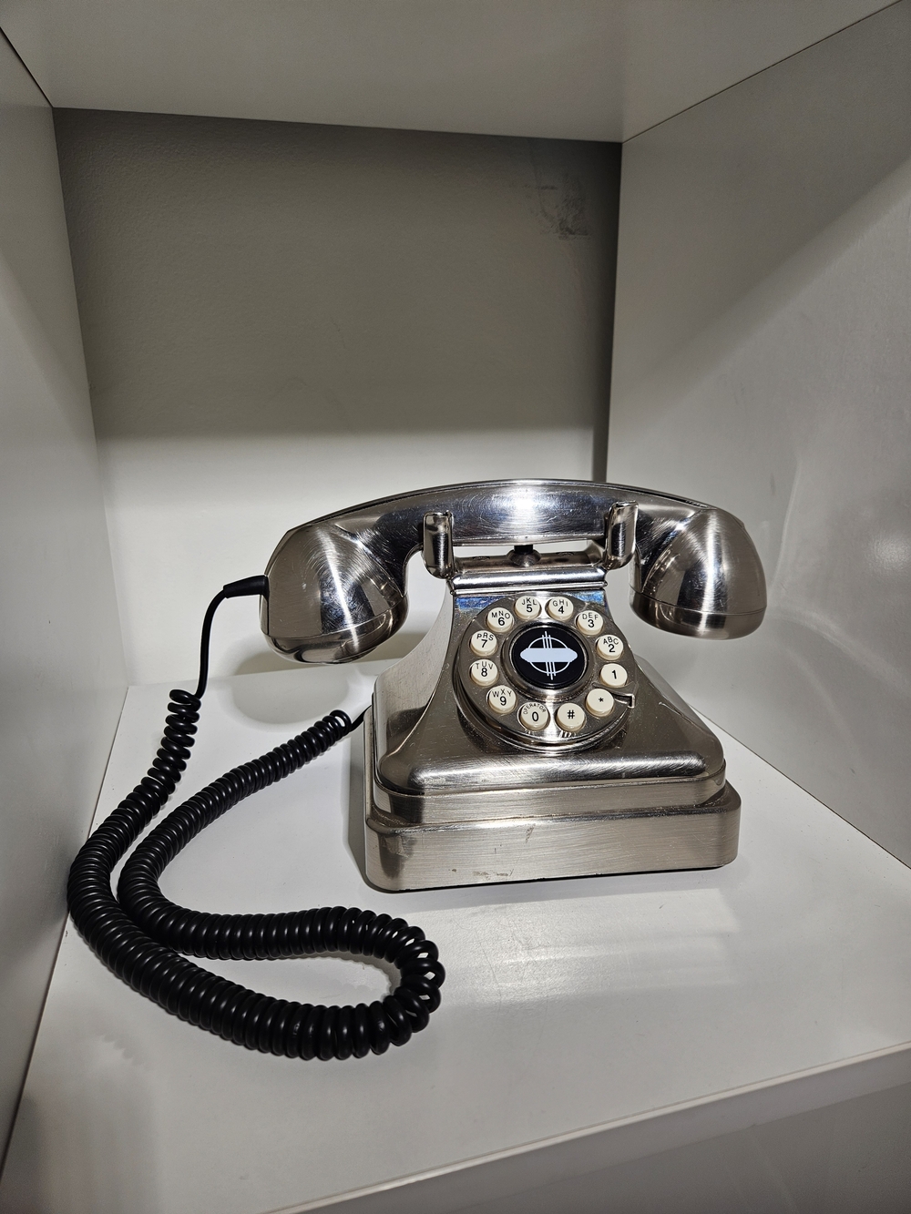 Crosley Vintage Silver  Desk Telephone -not Tested